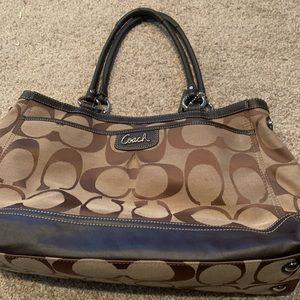 Authentic Brown Coach handbag